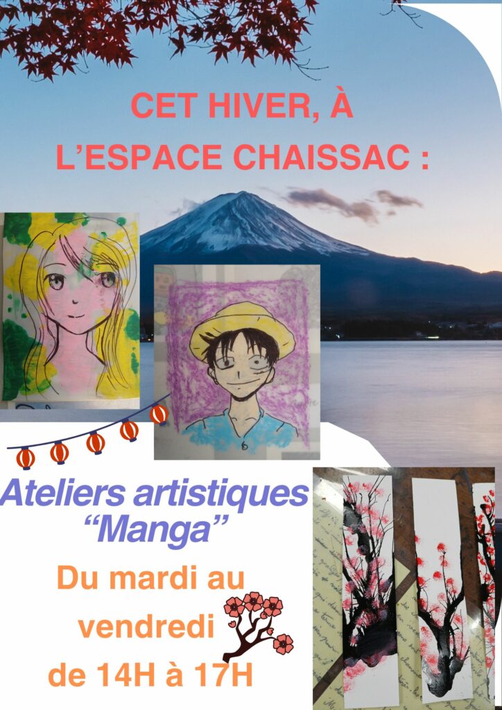 Aux vacances d'hiver : ateliers thématiques Manga.