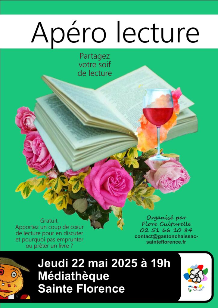 Apéro lecture le 22 mai 2025