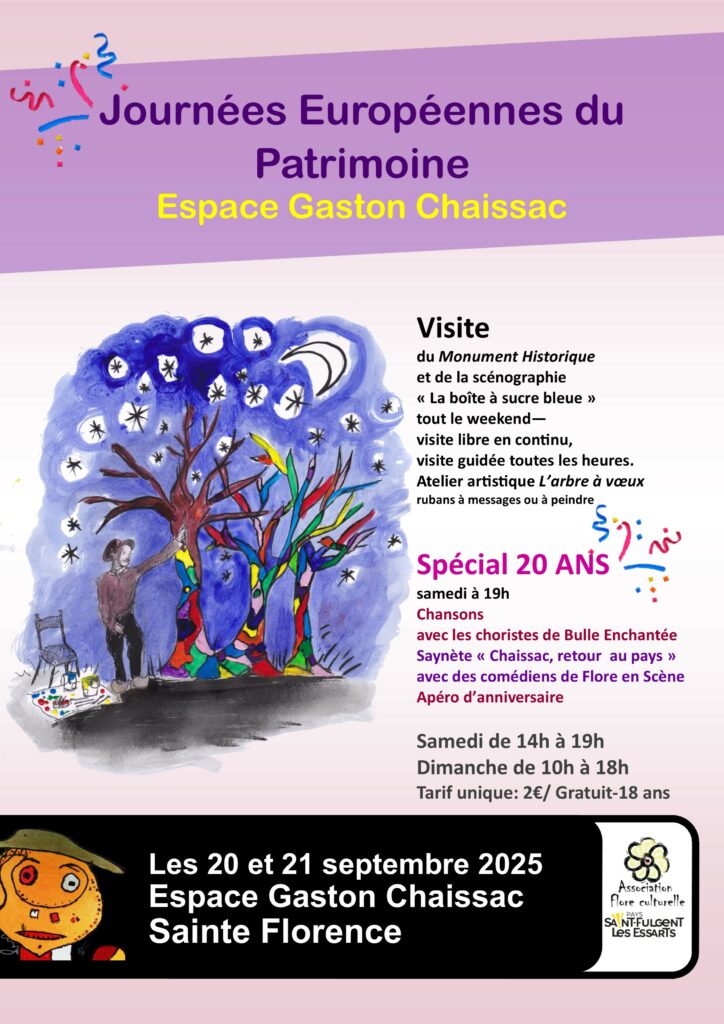 Journées Européennes du Patrimoine et les 20 ans de l'Espace Chaissac !