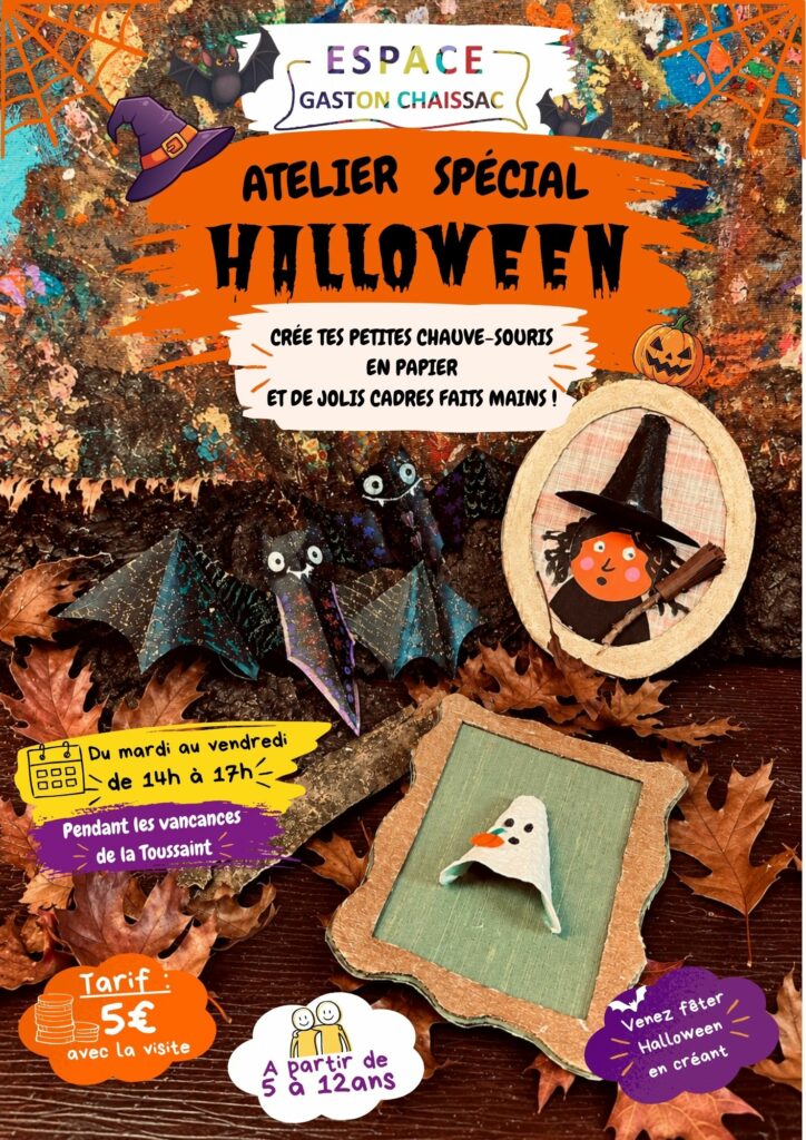 Vacances de la Toussaint autour du thème d’Halloween !